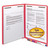 Heavyweight Colored End Tab Folders With Two Fasteners, Straight Tab, Letter Size, Red, 50/box - SMD25740