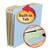 Fastab Hanging Folders, Letter Size, 1/3-Cut Tab, Assorted, 18/box - SMD64054