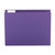 Colored Hanging File Folders, Letter Size, 1/5-Cut Tab, Purple, 25/box - SMD64072