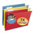 Tuff Hanging Folders With Easy Slide Tab, Legal Size, 1/3-Cut Tab, Assorted, 15/box - SMD64140