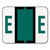 A-Z Color-Coded End Tab Filing Labels, E, 1 X 1.25, White, 500/roll - SMD67075