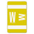 Alphaz Color-Coded Second Letter Alphabetical Labels, W, 1 X 1.63, Yellow, 10/sheet, 10 Sheets/pack - SMD67193