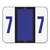Numerical End Tab File Folder Labels, 7, 1 X 1.25, White, 500/roll - SMD67377