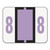 Numerical End Tab File Folder Labels, 8, 1 X 1.25, White, 500/roll - SMD67378