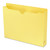Colored File Jackets With Reinforced Double-Ply Tab, Straight Tab, Letter Size, Yellow, 50/box - SMD75571