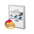 Frame View Poly Two-Pocket Folder, 100-Sheet Capacity, 11 X 8.5, Clear/oyster, 5/pack - SMD87706