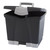 Portable File Box With Drawer, Letter Files, 14" X 11.25" X 14.5", Black - STX61523U01C