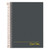 Gold Fibre Personal Notebooks, 1 Subject, Medium/college Rule, Designer Gray Cover, 7 X 5, 100 Sheets - TOP20803