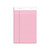 Prism + Colored Writing Pads, Narrow Rule, 50 Pastel Pink 5 X 8 Sheets, 12/pack - TOP63050
