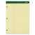 Double Docket Ruled Pads With Extra Sturdy Back, Pitman Rule Variation (offset Margin-3" Left), 100 Canary 8.5 X 11.75 Sheets - TOP63394