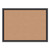 Cork Bulletin Board, 24 X 18, Natural Surface, Black Frame - UBR026U0001