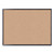 Cork Bulletin Board, 48 X 36, Natural Surface, Black Frame - UBR2876U0001