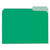 Interior File Folders, 1/3-Cut Tabs, Letter Size, Green, 100/box - UNV12302