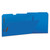 Deluxe Reinforced Top Tab Folders With Two Fasteners, 1/3-Cut Tabs, Legal Size, Blue, 50/box - UNV13525