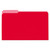 Interior File Folders, 1/3-Cut Tabs, Legal Size, Red, 100/box - UNV15303