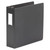 Deluxe Non-View D-Ring Binder With Label Holder, 3 Rings, 3" Capacity, 11 X 8.5, Black - UNV20791