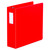 Deluxe Non-View D-Ring Binder With Label Holder, 3 Rings, 3" Capacity, 11 X 8.5, Red - UNV20793