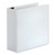 Deluxe Easy-To-Open D-Ring View Binder, 3 Rings, 4" Capacity, 11 X 8.5, White - UNV30754