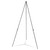 Heavy-Duty Instant Setup Foldaway Easel, Adjusts 25" - 63" High, Aluminum, Black - UNV43027