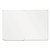 Frameless Glass Marker Board, 72" X 48", White - UNV43234