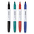 Pen Style Dry Erase Marker, Fine Bullet Tip, Assorted Colors, 4/set - UNV43670