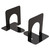 Economy Bookends, Standard, 4 3/4 X 5 1/4 X 5, Heavy Gauge Steel, Black - UNV54051