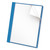 Clear Front Report Cover, Prong Fastener, 0.5" Capacity, 8.5 X 11, Clear/light Blue, 25/box - UNV57121