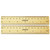 Flat Wood Ruler, Standard/metric, 6" Long - UNV59024