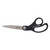 Stainless Steel Office Scissors, 8.5" Long, 3.75" Cut Length, Black Offset Handle - UNV92010
