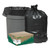 Linear Low Density Recycled Can Liners, 45 Gal, 1.25 Mil, 40" X 46", Black, 100/carton - WBIRNW4850