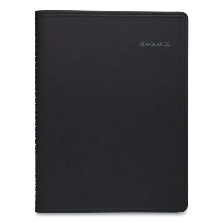 Quicknotes Weekly Vertical-Column Format Appointment Book, 11 X 8.25, Black Cover, 12-Month (jan To Dec): 2022 - AAG7695005