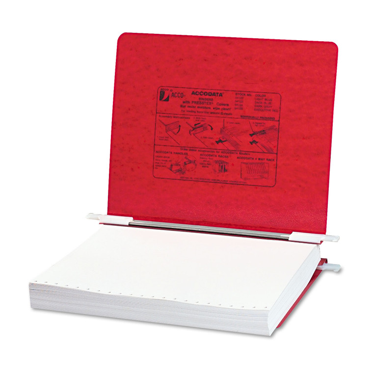 Presstex Covers With Storage Hooks, 2 Posts, 6" Capacity, 11 X 8.5, Executive Red - ACC54129