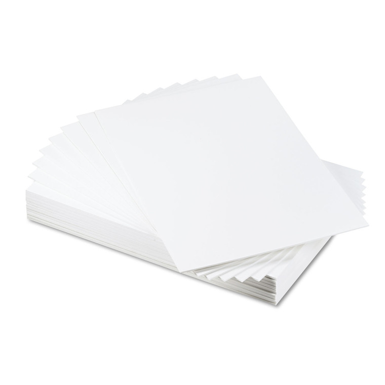 Cfc-Free Polystyrene Foam Board, 20 X 30, White Surface And Core, 25/carton - ACJ950109