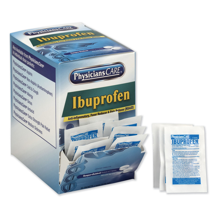 Ibuprofen Medication, Two-Pack, 200mg, 50 Packs/box - ACM90015