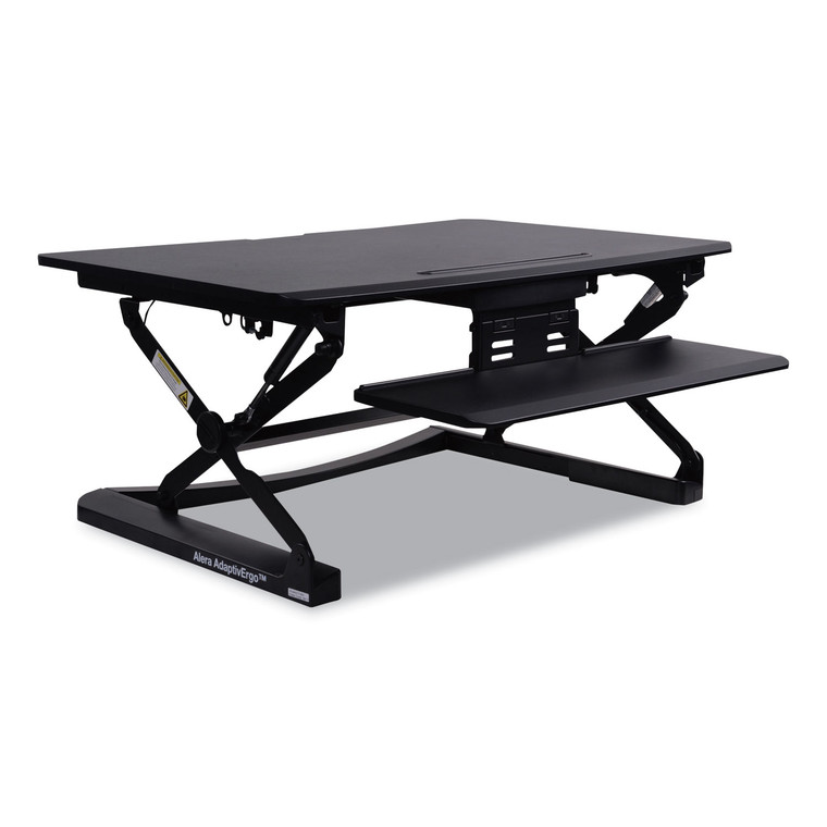 Adaptivergo Sit Stand Lifting Workstation, 35.13" X 23.38" X 5.88" To 19.63", Black - ALEAEWR2B