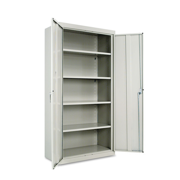 Assembled 72" High Heavy-Duty Welded Storage Cabinet, Four Adjustable Shelves, 36w X 18d, Light Gray - ALECM7218LG