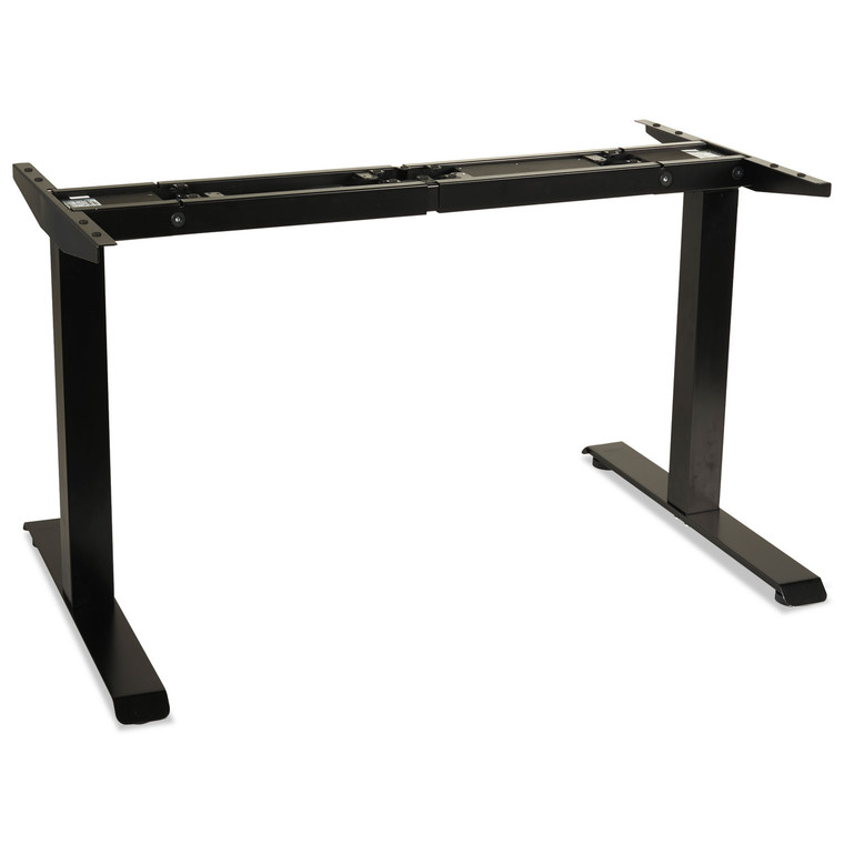 2-Stage Electric Adjustable Table Base, 27.5" To 47.2" High, Black - ALEHT2SSB