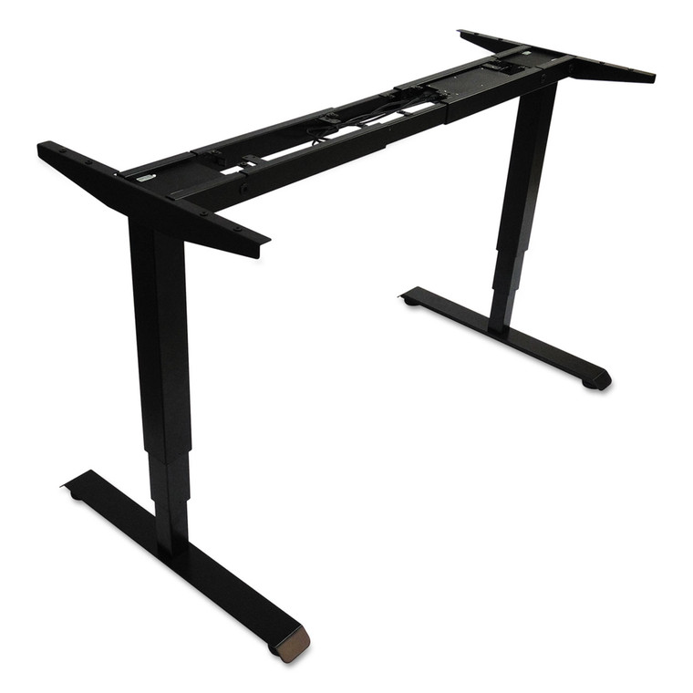 Adaptivergo 3-Stage Electric Table Base With Memory Controls, 25" To 50.7", Black - ALEHT3SAB