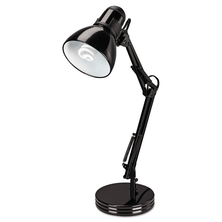 Architect Desk Lamp, Adjustable Arm, 6.75"w X 11.5"d X 22"h, Black - ALELMP603B