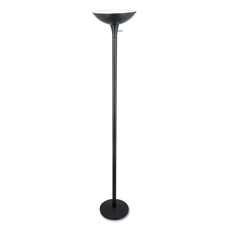 Torchier Floor Lamp, 12.5"w X 12.5"d X 72"h, Matte Black - ALELMPF52B