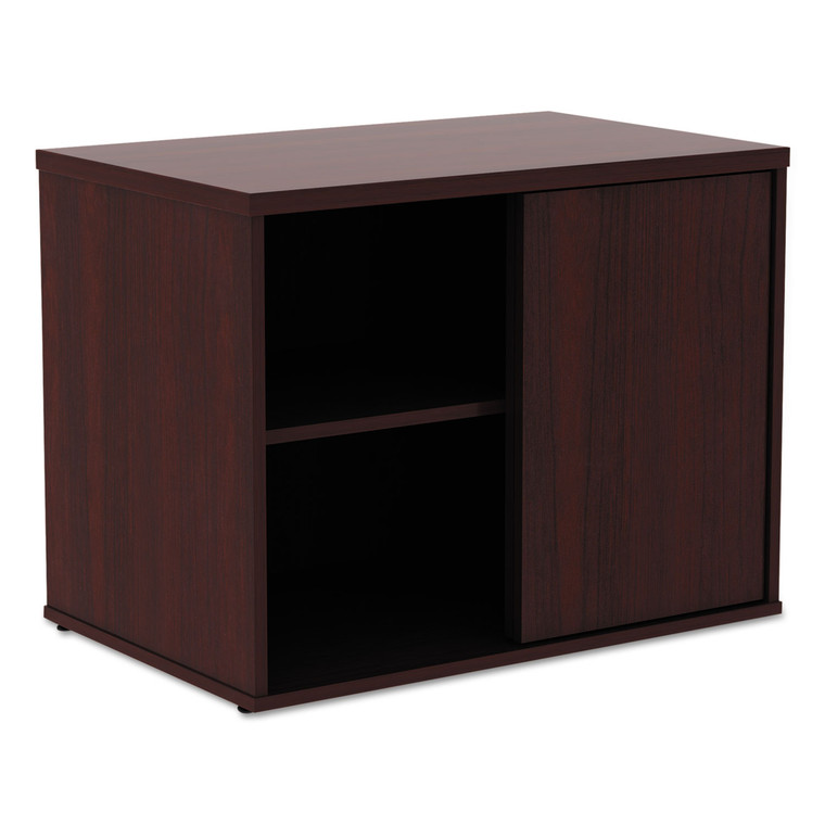 Alera Open Office Low Storage Cab Cred, 29 1/2w X 19 1/8d X 22 7/8h, Mahogany - ALELS593020MY