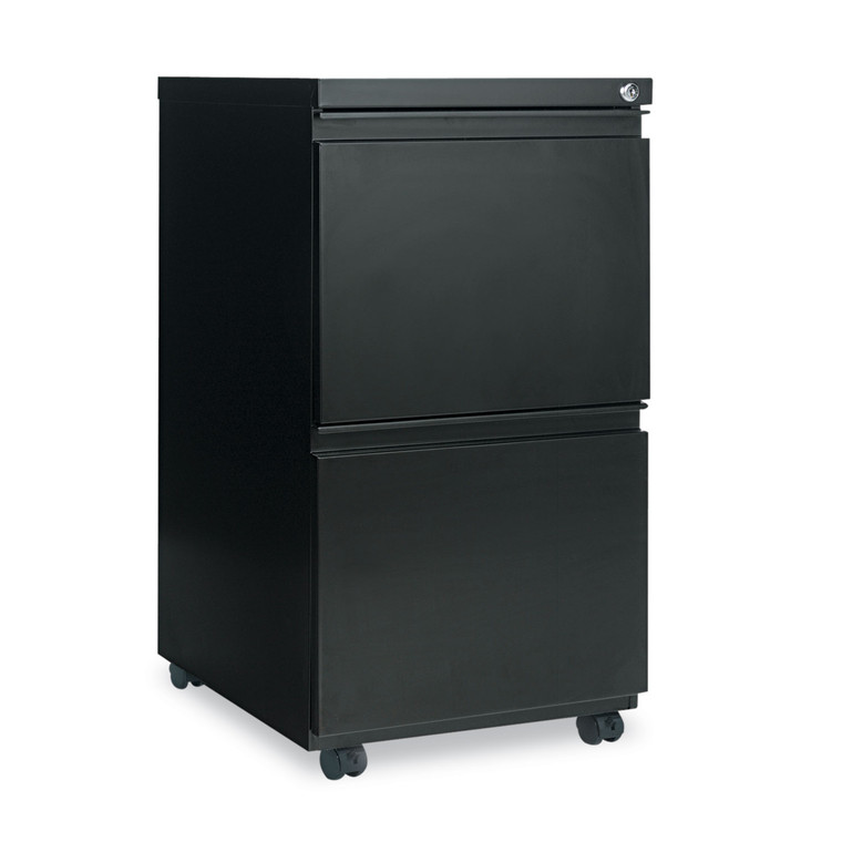 File Pedestal With Full-Length Pull, Left Or Right, 2 Legal/letter-Size File Drawers, Black, 14.96" X 19.29" X 27.75" - ALEPBFFBL