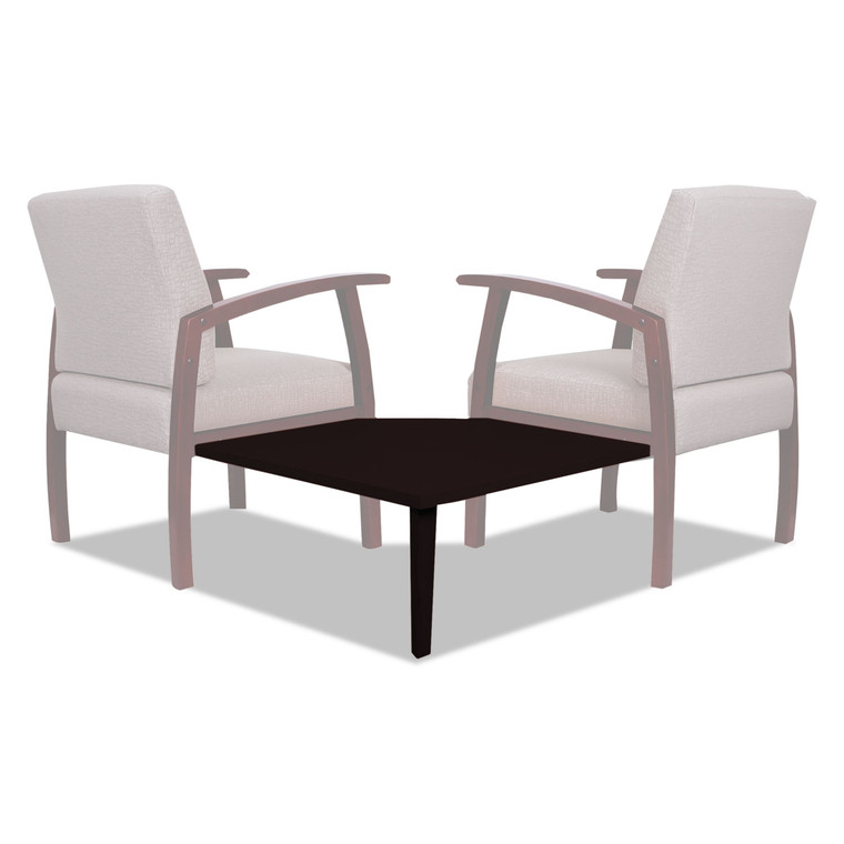 Alera Reception Lounge 700 Series Gang Table, Corner, 27.5 X 27.5, Mahogany - ALERL7628M