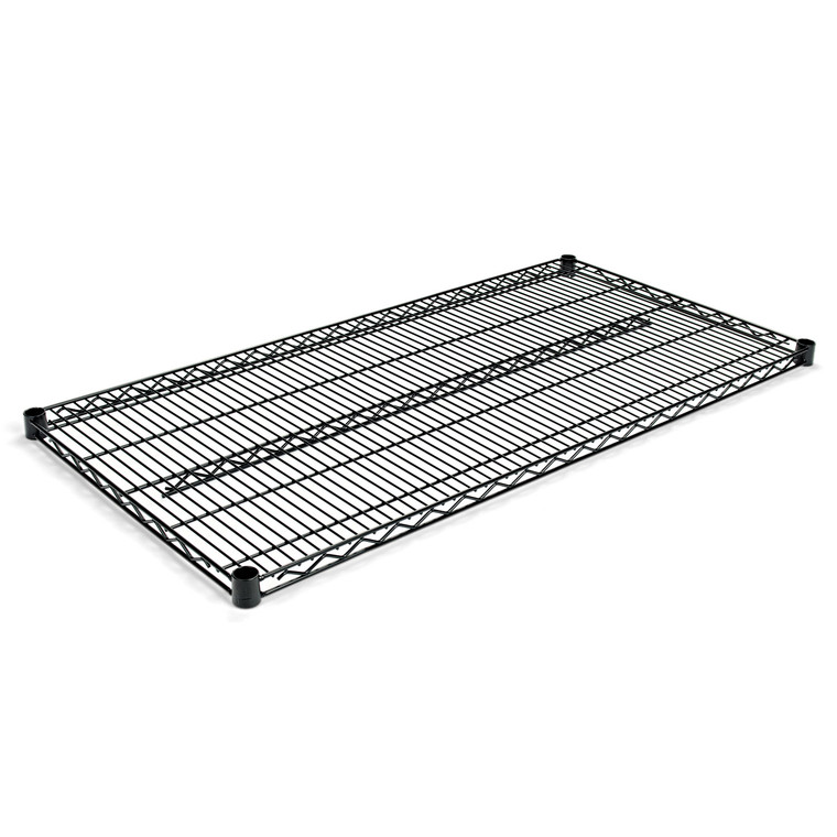 Industrial Wire Shelving Extra Wire Shelves, 48w X 24d, Black, 2 Shelves/carton - ALESW584824BL