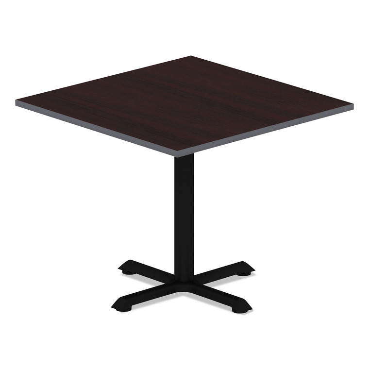 Reversible Laminate Table Top, Square, 35.38w X 35.38d, Espresso/walnut - ALETTSQ36EW