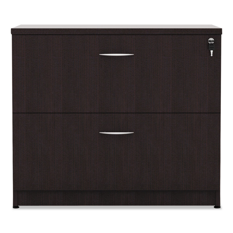 Alera Valencia Series Lateral File, 2 Legal/letter-Size File Drawers, Espresso, 34" X 22.75" X 29.5" - ALEVA513622ES