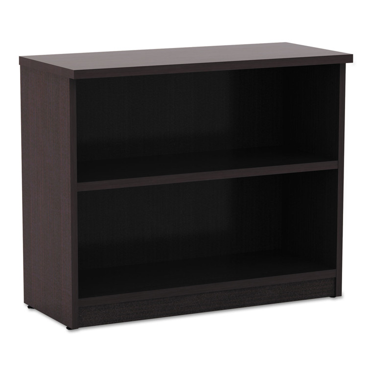 Alera Valencia Series Bookcase, Two-Shelf, 31 3/4w X 14d X 29 1/2h, Espresso - ALEVA633032ES