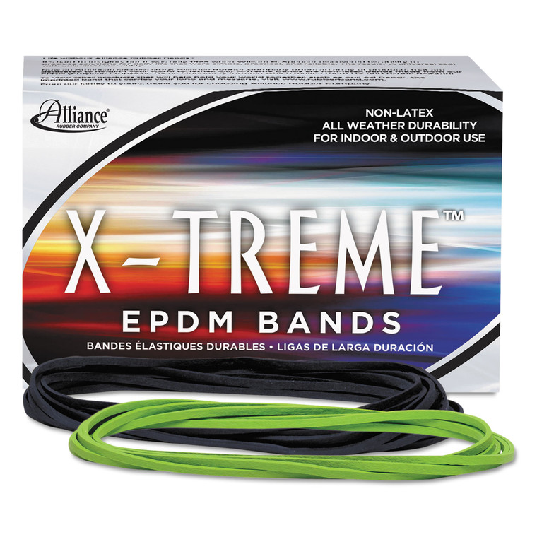 X-Treme Rubber Bands, Size 117b, 0.08" Gauge, Lime Green, 1 Lb Box, 200/box - ALL02005
