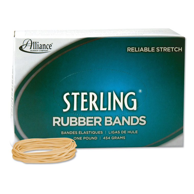 Sterling Rubber Bands, Size 19, 0.03" Gauge, Crepe, 1 Lb Box, 1,700/box - ALL24195