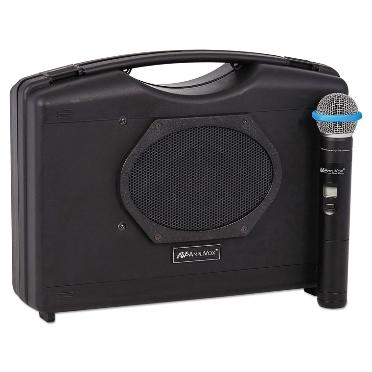 Bluetooth Audio Portable Buddy With Wireless Handheld Mic, 50w, Black - APLSW223A